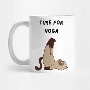 Yoga Cat T-Shirt / Funny Cat Yoga Tee / Cat Lover Yoga Shirt Mug